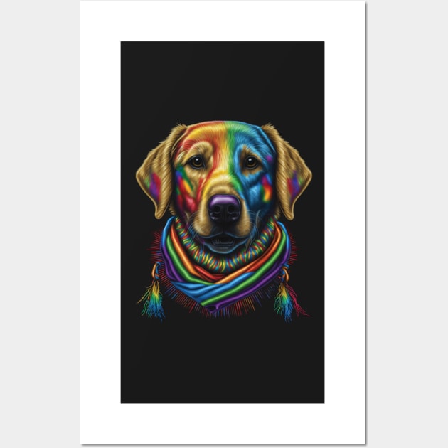 More Dogs of Color - #3 (Golden Retriever) Wall Art by Imagequest